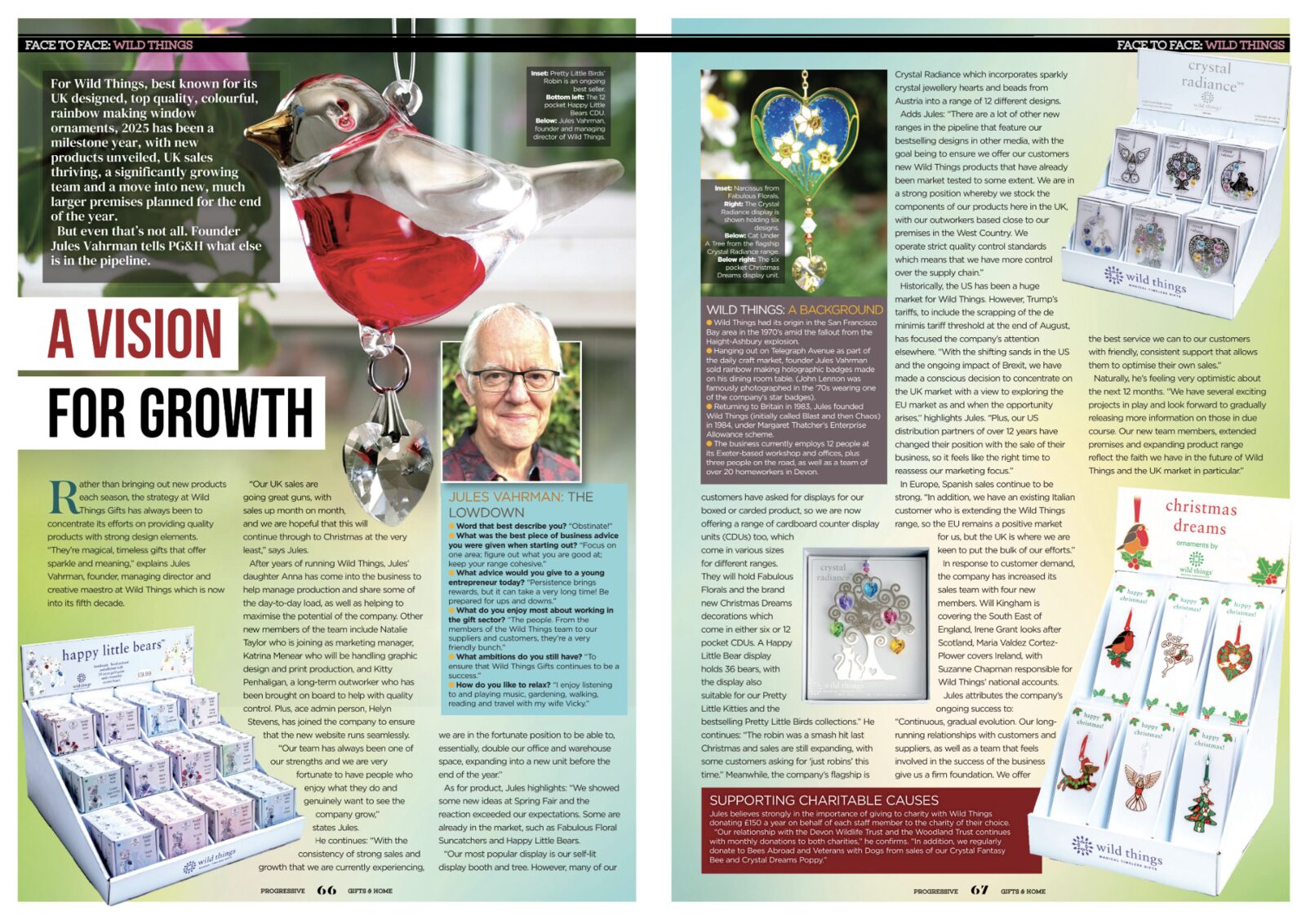 Wild Things Gifts feature in Progressive Gifts & Home magazine